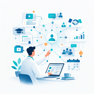 Doctor Using Connected Meplis Platform