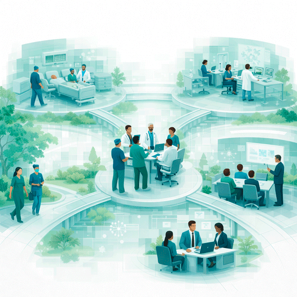 Clinical collaboration platform for hospitals connected to other workflows