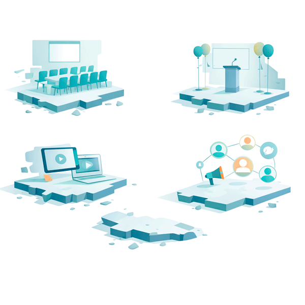 Disconnected tools for hospital education, events, and outreach