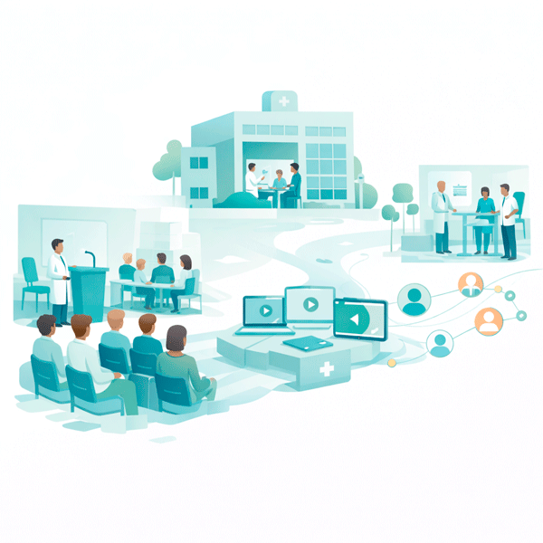 Structured hospital education system designed for long-term external use