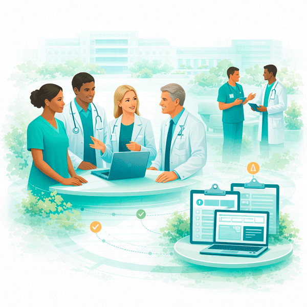 Hospital teams improving quality through governed monitoring