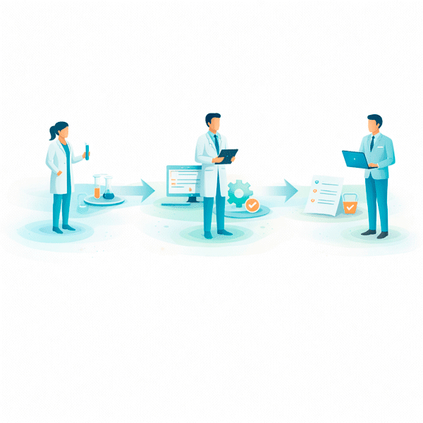 Structured workflow enabled by an R&D Collaboration Platform for Pharma & Medtech